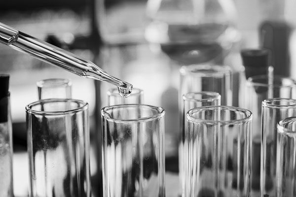 beakers in chemical lab beakers in chemical lab